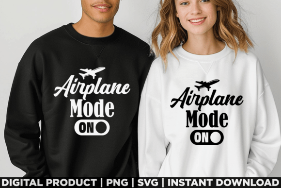 Airplane Mode Funny Travel T-Shirt Graphics