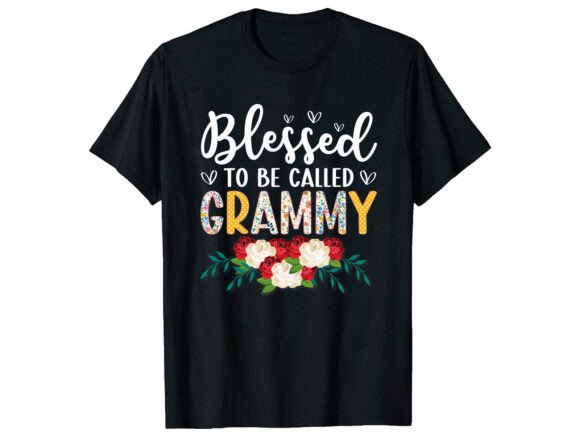 Blessed Grammy Floral Family T-Shirt: A Graphic Design Gem