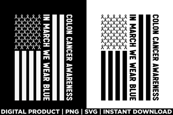 Colorectal Cancer Awareness Graphics for T-Shirt Designs