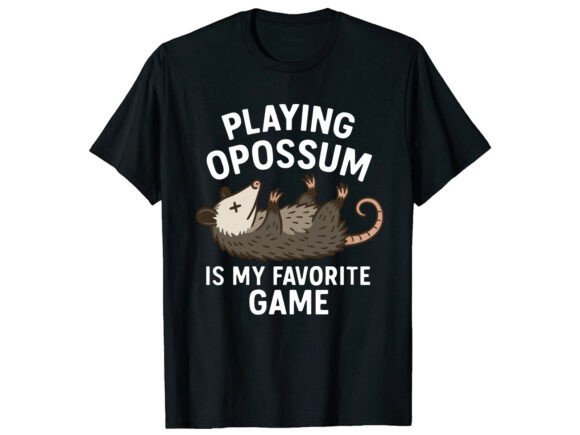 Funny Opossum T-Shirt: A Quirky Graphic for Your Shop
