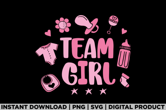 Gender Reveal Party Team Girl Tee: A Fun T-Shirt Design