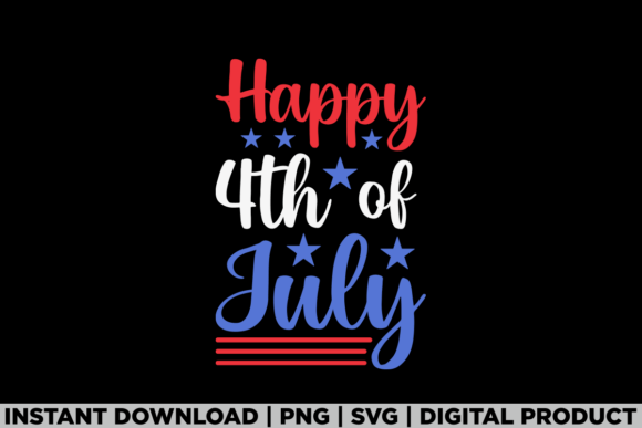 Happy 4th of July Graphics for T-Shirt Designs