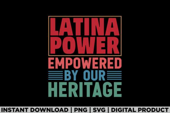 Latina Power: A Bold Graphic for T-Shirt Designs