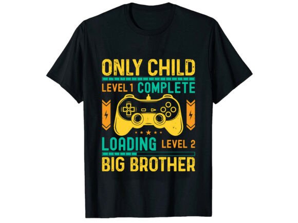 Level Up Big Brother Family T-Shirt: A Graphic Design Gem