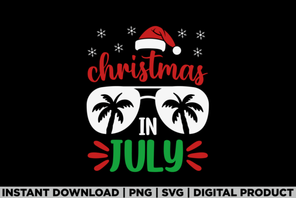 Merry Christmas in July T-Shirt Graphics: A Festive Design