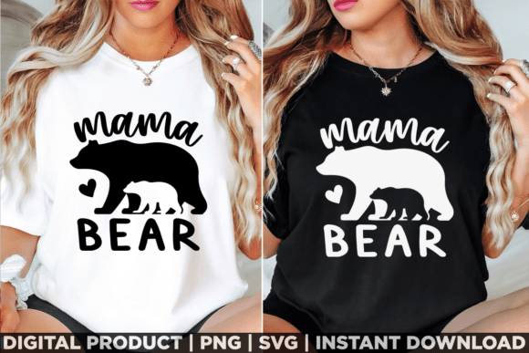 Mother's Day Mama Bear Tee: A Perfect Graphic for T-Shirt Designs