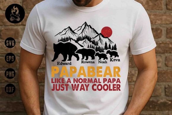 Personalized Papa Bear SVG: A Must-Have for T-Shirt Designs