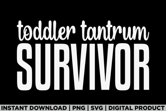Review: Toddler Tantrum Survivor Mom Humor Tee Graphics