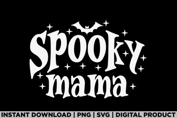 Spooky Mama Halloween Mom Funny T-Shirt Designs